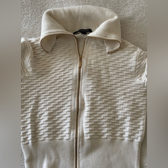 Marc New York Elegant Cream Ribbed Knit Sweater - Picture 6 of 14